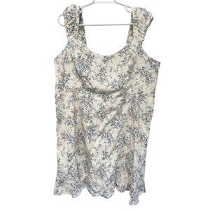 Old Navy Womens XXL Floral Sundress Sleeveless White & Blue